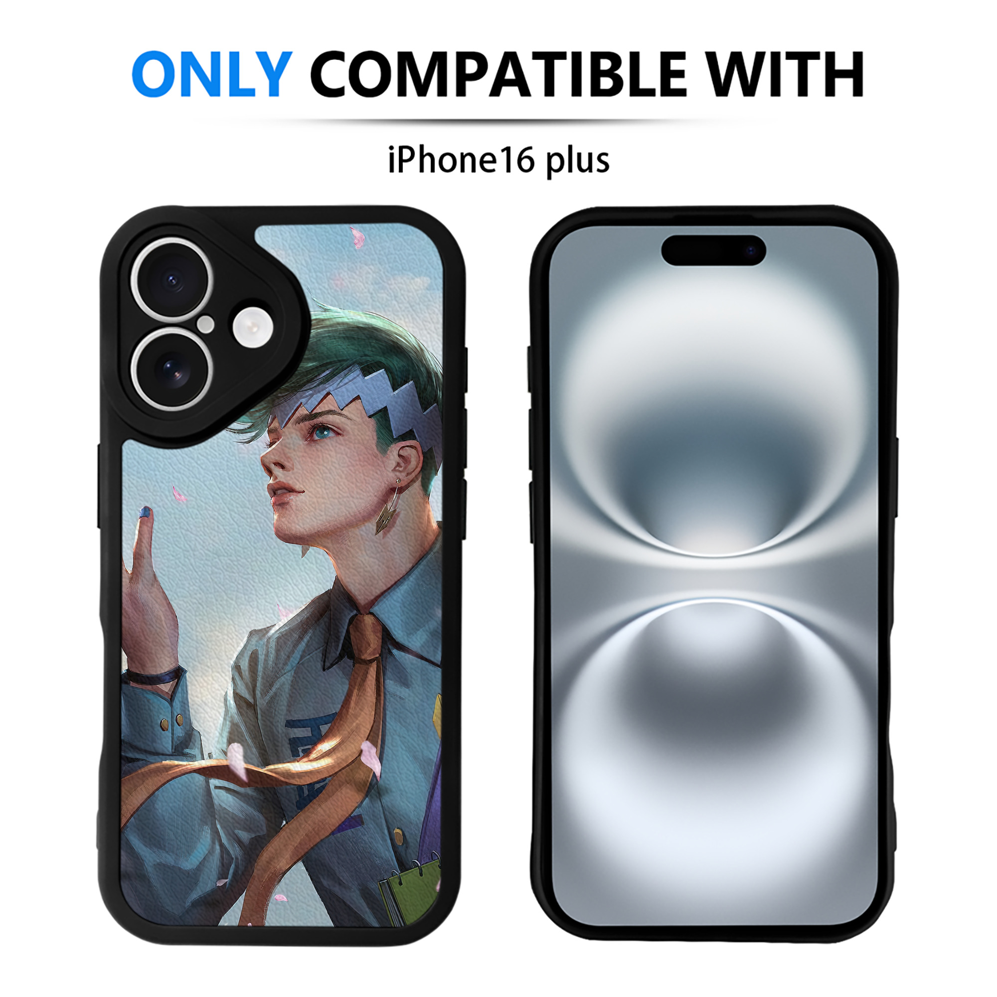 （画像用） ジョジョの奇妙な冒険 JoJo's Bizarre Adventure 【iPhone 16シリーズ対応】シリコンスマホケース（レザー調） 材質：シリコン